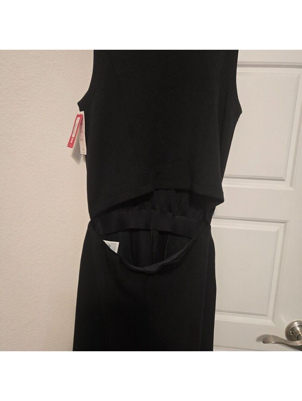 SPANX AirEssentials Half Zip Jumpsuit Womens PS Very Black Wide Leg NWT Ret $148 - Picture 8 of 8